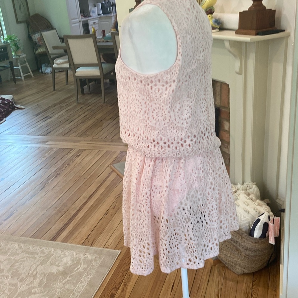 Everly from Dress Up 2 pc pink eyelet top and skirt! Size Medium!! Skirt NWT! - Picture 3 of 10